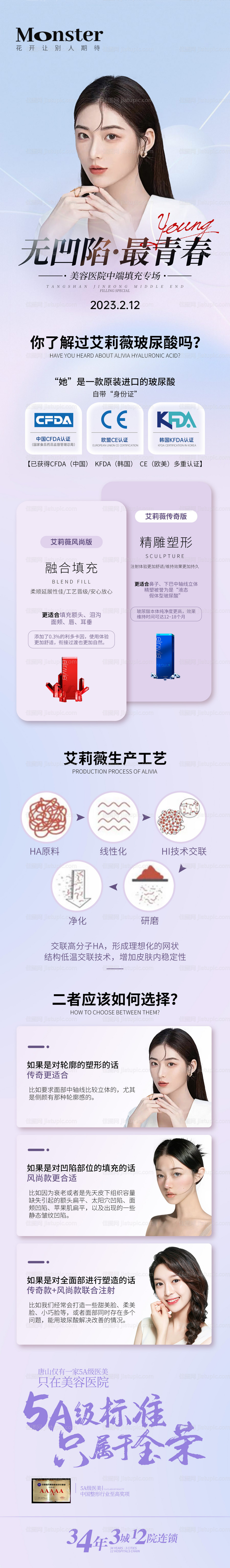 医美艾莉薇玻尿酸专题长图-源文件